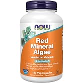 NOW Supplements, Red Mineral Algae Plus Vitamin D-2, 180 Veg Caps