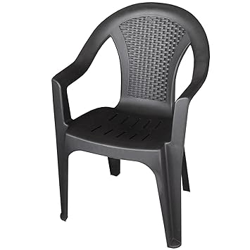 Multistore 2002 2 Stuck Garten Stapelstuhl Rattan Look Gartenstuhl Gartensessel Kunststoff Schwarz Terrassenmobel Balkonmobel Sidra Hospital
