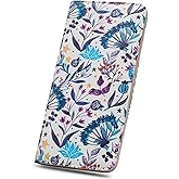 TANTIUE Wallet Women Ultra Slim Thin Leather Womens Wallet RFID Blocking Credit Card Holder Bifold Clutch Long Ladies wallet