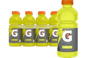 Gatorade Thirst Quencher Natural, Lemon Lime Sports Drink, 20 Fl Oz Bottles, 8 Pack