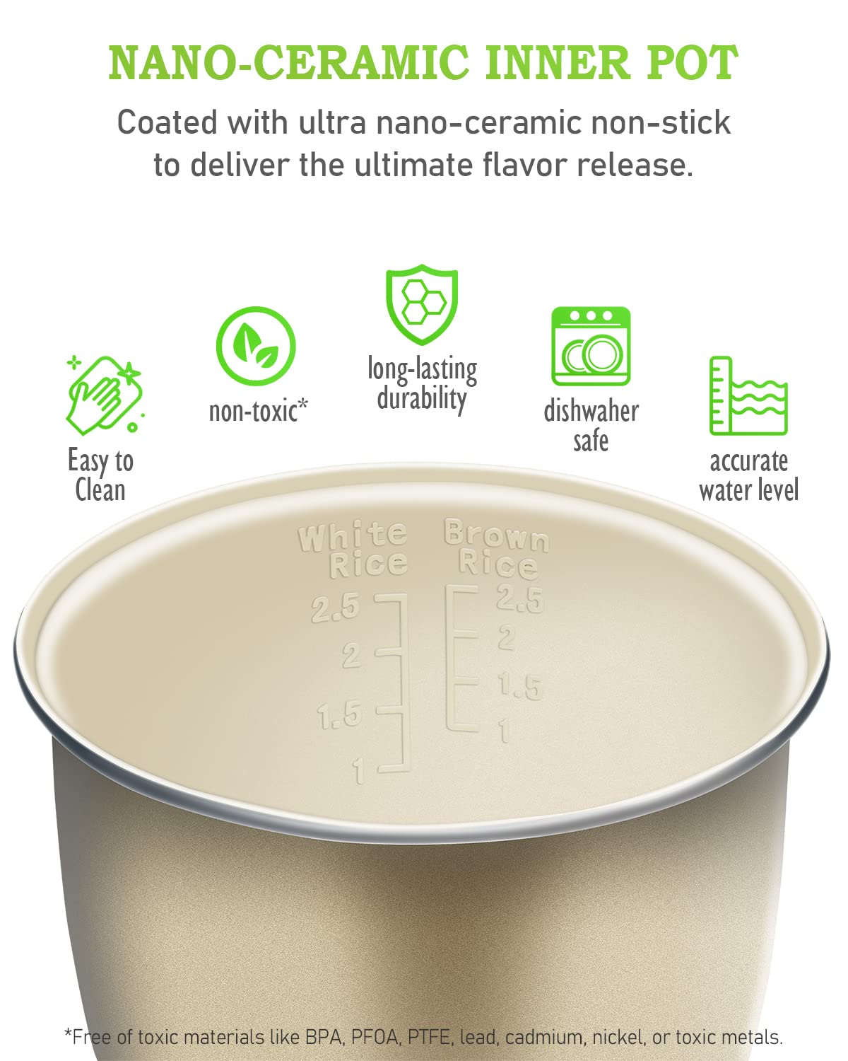TLOG Mini Rice Cooker 2.5 Cups Uncooked, Healthy Ceramic Coating Portable Cooker, 1.2L Travel Small for 1-3 People, Personal maker, Food Steamer, 12 Hours delay timer, Multi-cooker Grains, Oats