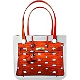 Dotpraise Rubber Beach Tote Bag - Waterproof EVA Pool Bag with Luxury Print - Sandproof Vacation Essentials for Swim & Boat - Unique Gift for Women