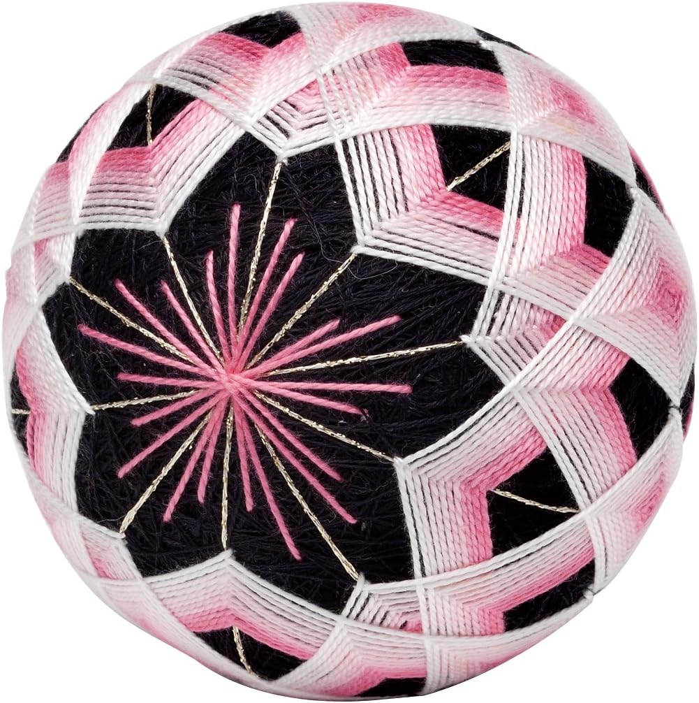 Cherry blossoms made of Orimupasu Temari Kit TM-5 ring connection (japan import)