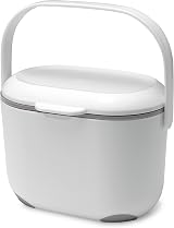Addis 2.5L Compost Caddy White and Metallic