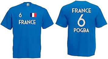 Frankreich Pogba T-Shirt Trikot WM-2018 Look