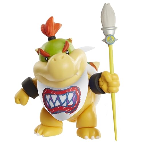 Super Mario World of Nintendo Bowser with Paint Brush Action Figure, 4