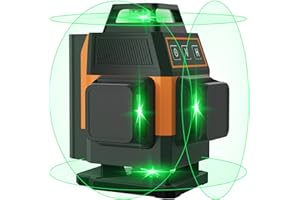 OMMO Laser Level, 16 Lines Self Leveling Level For Construction, 150ft Mini Line Laser Tool with Two 360° Vertical and Two 360° Horizontal Lines, Magnetic Stand USB Cable Included