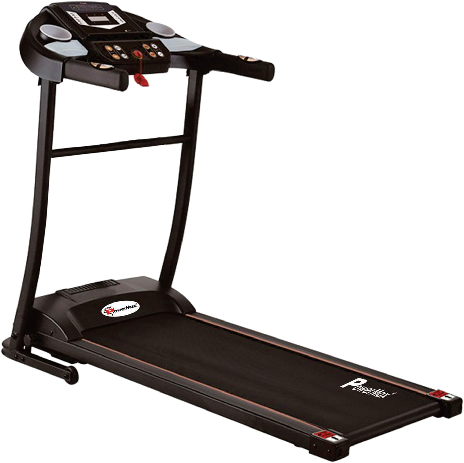 PowerMax Fitness TDM-97 1HP (2HP Peak) Motorized Treadmill with Free Installation Assistance, Home Use & Automatic BMI Calc.