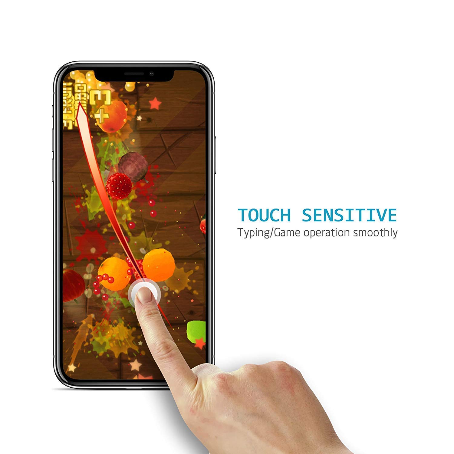 iPhone X Screen Protector,9H Crystal Clear Tempered Glass Screen Protector 3D Full Coverage Protective Film Replacement For Apple iPhone X （Black Color