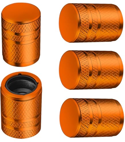 Tire Valve Stem Caps Cover - (5 Pack) Pneu Air Cap N2