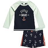 Gerber Baby-Boys Toddler Long Sleeved Rashguard Swim Bathing Suit Set