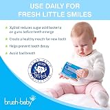 Brush-Baby DentalWipes Stage 1 0-16 Months 28 Count Baby Teeth Gums Tongue view 8