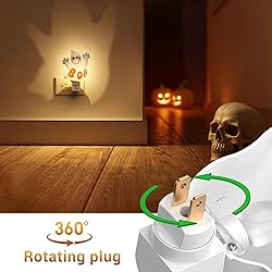 L LOHAS LED Halloween Night Light Plug in, Ghost