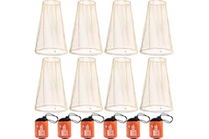 Wholelovein 8 Pack Mosquito Covers Wearable Head Net Face Mesh Protecting Net Mosquito Fly Insects Bugs