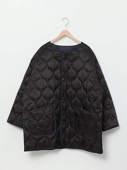 Amazon コーエン Coen キルティングビッグジャケット コート アウター 中綿 0900 Black 09 Free コート ジャケット 通販