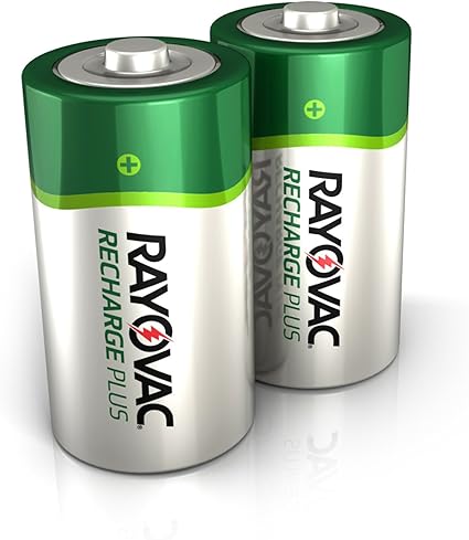 Amazon Com Rayovac Rechargeable C Batteries High Capacity Rechargeable Plus C Battery 2 Count Pack Of 1 Pl714 2 Gene Home Audio Theater