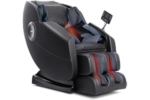 MAZZUP Massage Chair, Zero Gravity Full Body Massage Chair, Shiatsu Recliner with 14 Massage Points, Lumbar & Calf Heating, 20 Auto Modes, Spacious Massage Area, Bluetooth Speaker, Touch Screen Controller