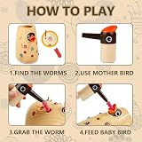TOP BRIGHT Wooden Magnetic Bird Toy for Toddlers 2 3 4 Years Kid Gift view 3