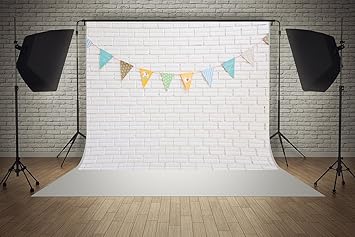 Amazon Com 7x5ft Valentine S Day Microfiber White Brick Wall