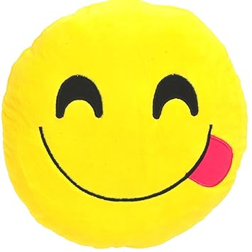 Chords Yummy Smiley Emoticon Plush Soft Toy Cushion 18CM