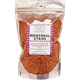 Tolosa Pointe Montreal Steak Seasoning, Bold BBQ Rub, 10oz Gluten Free, No MSG (Pack of 1)
