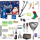 24Pcs Fishing Tools Kit, Fish Gear - Lures, Fish Lip Gripper, Fish Pliers with Lanyard, Saltwater Resistant Fishing Accessories & Equipment, Surprise Gifts for Adult Men Teen Boys Fisher