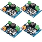 SELOKY 12V-36V DC Voltage Protection Module Digital Low Voltage Protector Disconnect Switch Cut Off Over Discharge Protection Module Pack of 4