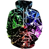 LAIDIPAS Men Women 3D Hooded Hoodies Fashion Long Sleeve Pullover Hooded Sweatshirt Top with Pocket