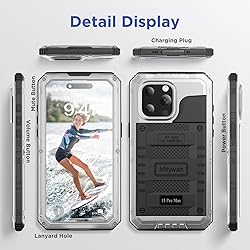 Mitywah Waterproof Case for iPhone 15 Pro