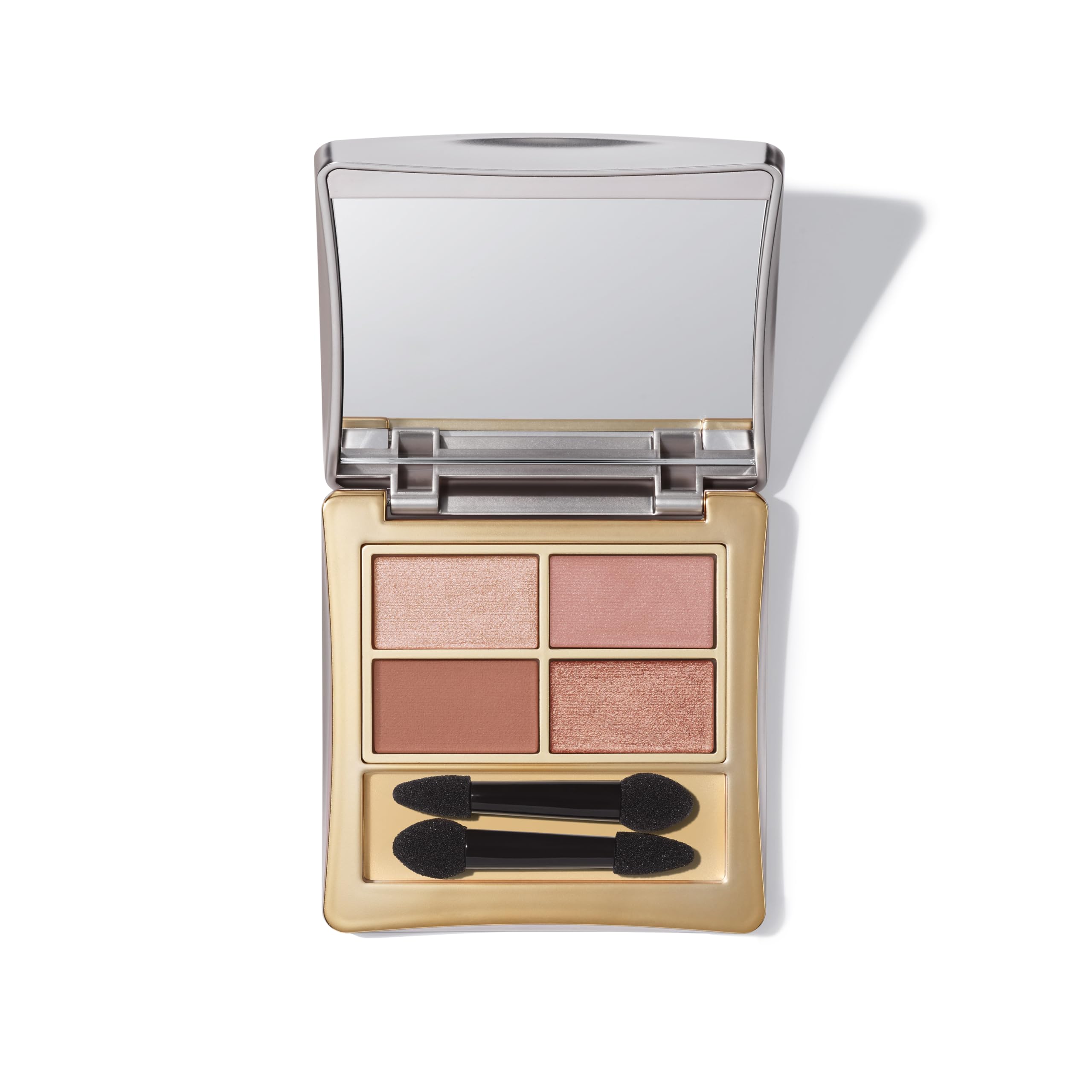 Elizabeth Arden Eyeshadow Quad in Profoundly Pink, 3g, Mineral-based, Talc-free Formula, Vegan Eyeshadow for a Long-Wear, Smudge-free, Velvet Finish