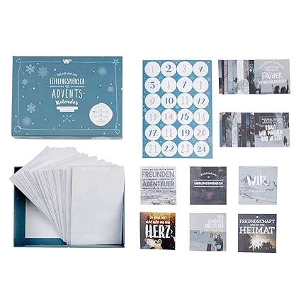 Visual Statements Adventskalender Zum Befüllen Und Bastelnlieblingsmensch Lm Kollektion Freundschaft