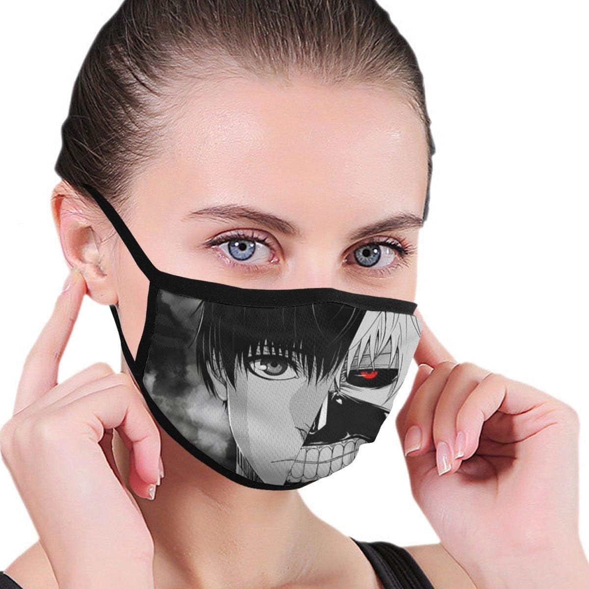 Tokyo Ghoul Kaneki Ken Mouth Mask UV Mask Protection Washable Face Mask