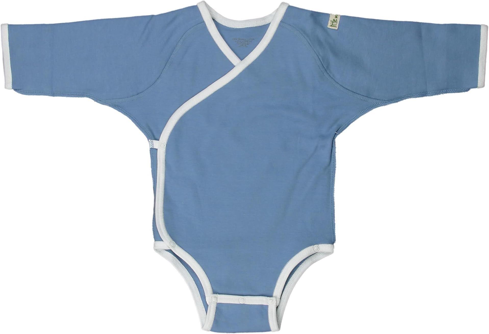 little world peas Organic Cotton Baby Kimono Bodysuit