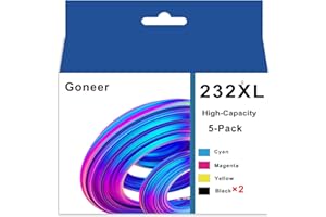 232XL 232 Ink Cartridges for Epson 232 232XL Ink Cartridge Combo Pack Compatible with Epson WF-2930 XP-4200 XP-4205 WF-2950 P