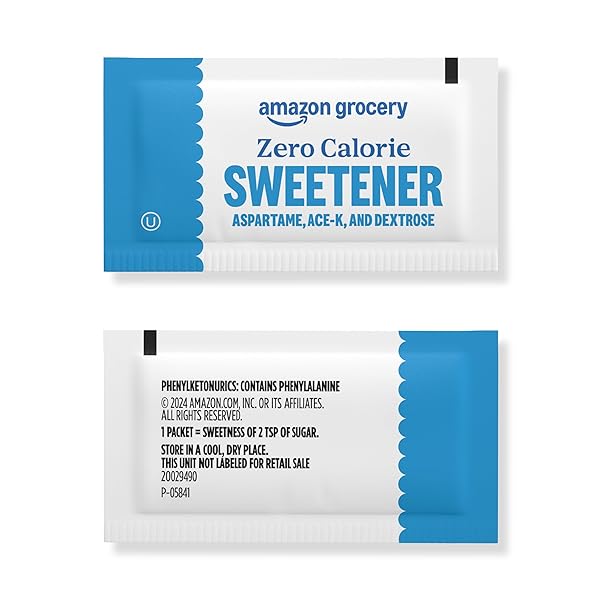 AMAZON GROCERY, ZERO CALORIE ASPARTAME SWEETENER PACKETS, 230 CT (PREVIOUSLY HAPPY BELLY, PACKAGING MAY VARY)