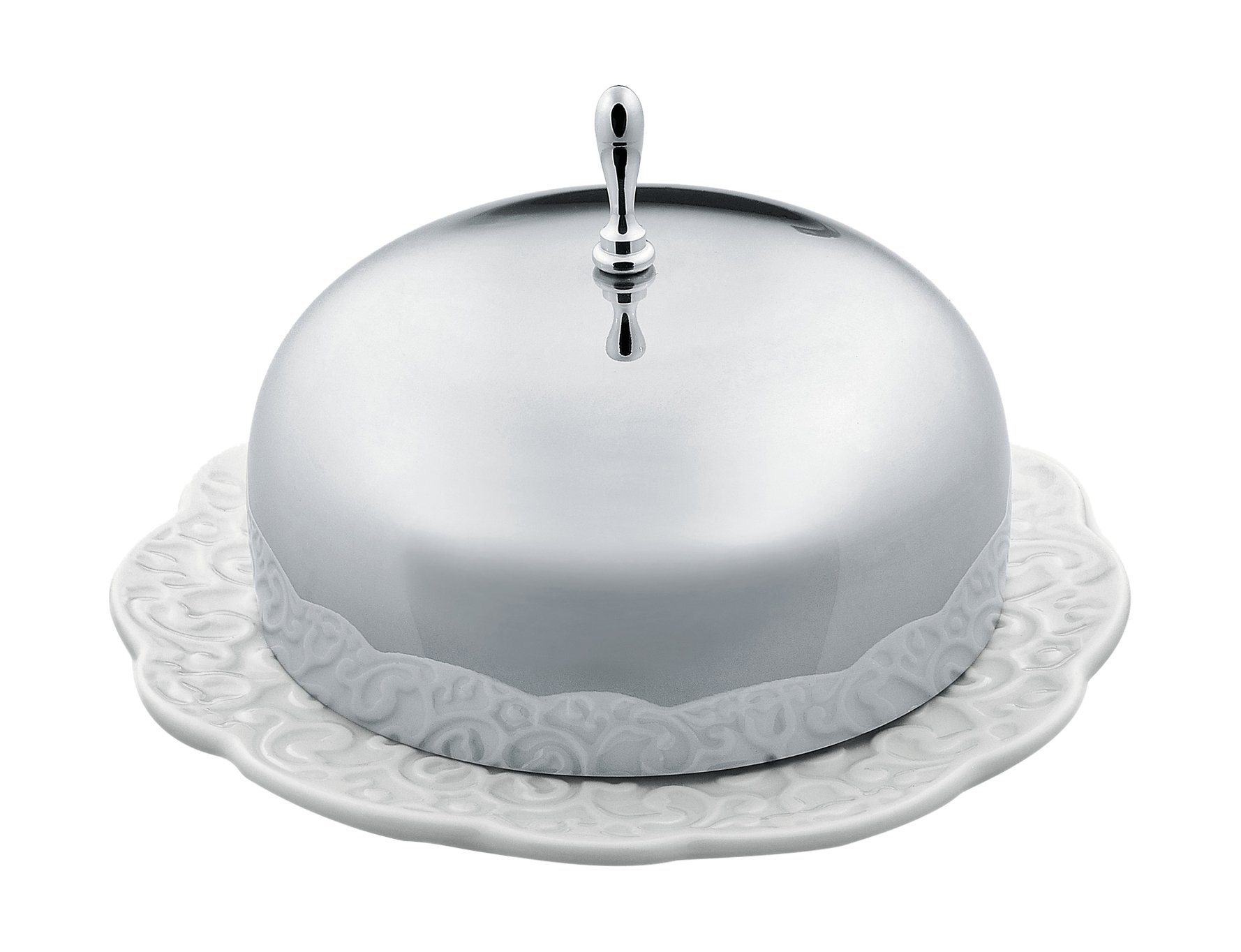 Alessi "Dressed Butter Dish, White