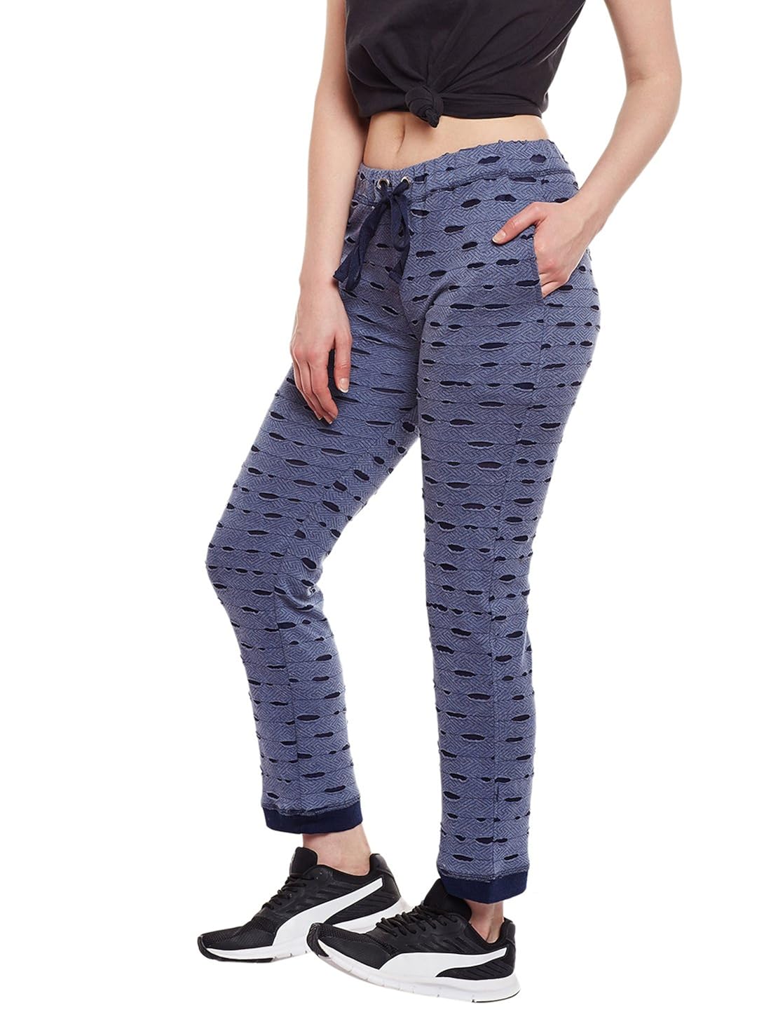 vimal ripped look trackpant for women