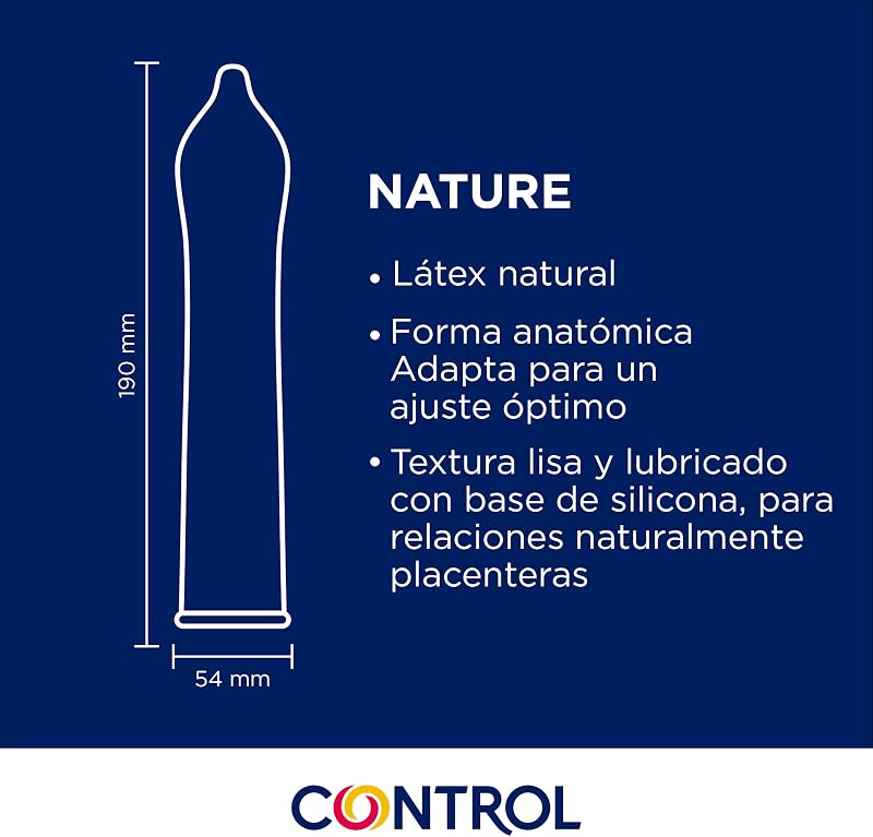 Natural, Pack de Preservativos Nature y Gel de Masaje Wild 3 en 1, 99,4% Ingredientes Naturales - 24 Preservativos