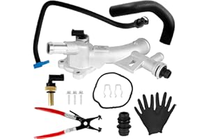 EIKLIM Upgraded Coolant Water Outlet Housing Aluminum Compatible with 2011-2021 Chevy Sonic Trax Volt Buick Encore 1.4L Water Outlet Replaces 25193922,902-846,13251447