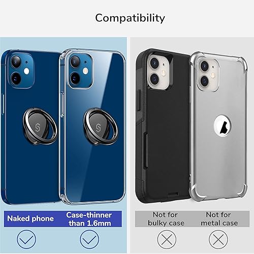 Syncwire [Wireless Charger Friendly] Cell Phone Ring Holder