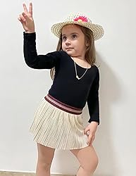 Zaclotre Black Leotard for Girls Long Sleeve