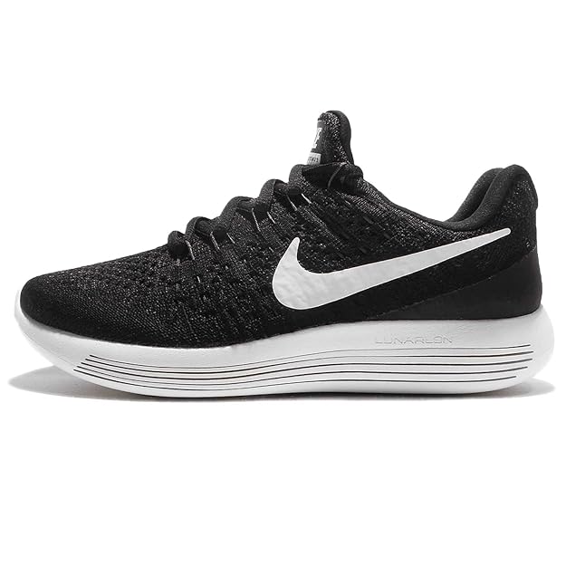 Nike Kids LunarEpic Low Flyknit 2 GS, BLACK/WHTE-ANTHRACITE, Youth Size 3.5