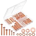 Mr. Pen- Bolts, Nuts, and Washer Assortment Kit, 113 pcs, Rose Gold, Nuts and Bolts Assortment Kit, Assorted Nuts and Bolts, Nut Bolt and Washer Assortment, Bolt and Nut Assortment