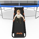 jumpfly Trampoline Slide Ladder Universal Trampoline Ladder with Handles Strong Tear Resistant Fabric Trampoline Accessories for Kids Toddler Climb Up &amp; Slide Down, Orange