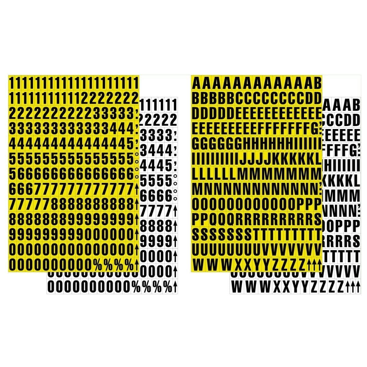 Magnetic Mixed Numbers, Ideal for Use on Shelving or Racking Beams or Any Magnetic Surface - H.23mm - White — image 1