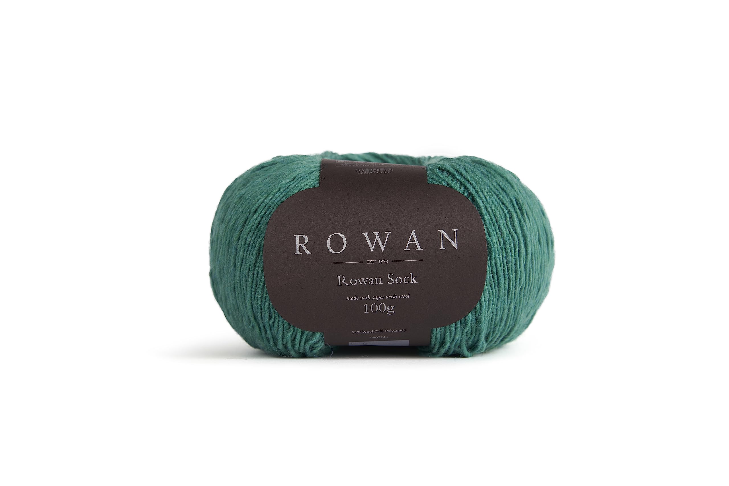 Rowan Rowan Sock Wool Emerald 100% Wool Yarn - 100g — image 1