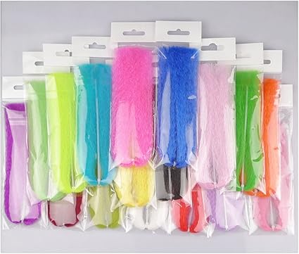 Amazon Com 20 Packs Synthetic Hair 20 Colors Super Hair Fly