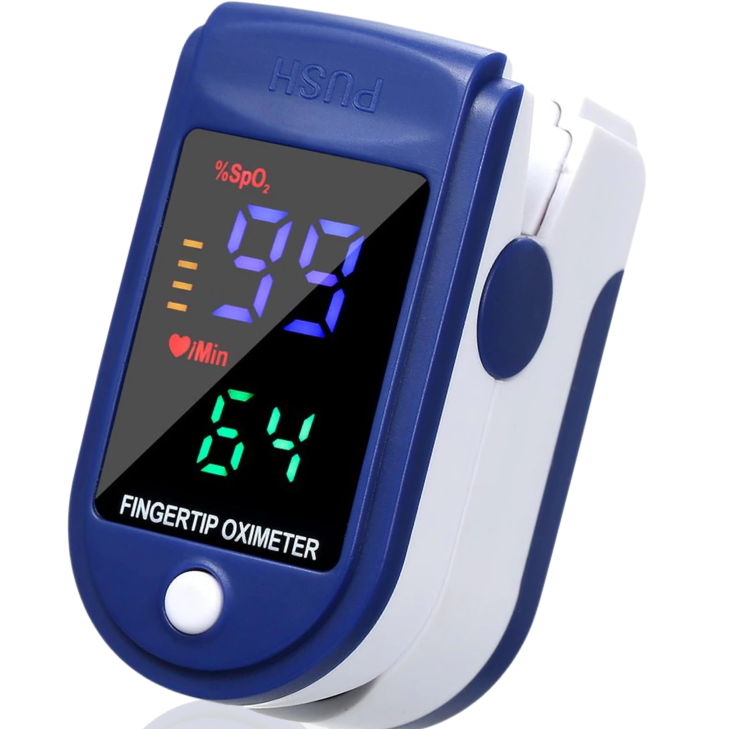 TradeProvider® Fingertip Pulse Oximeter with Lanyard, SpO2 Oxygen Saturation & Pulse Rate Monitor, Portable Finger O2 Meter for Adult & Infant, Care Homes, Travel, Home Care, Sports & Workplace Use