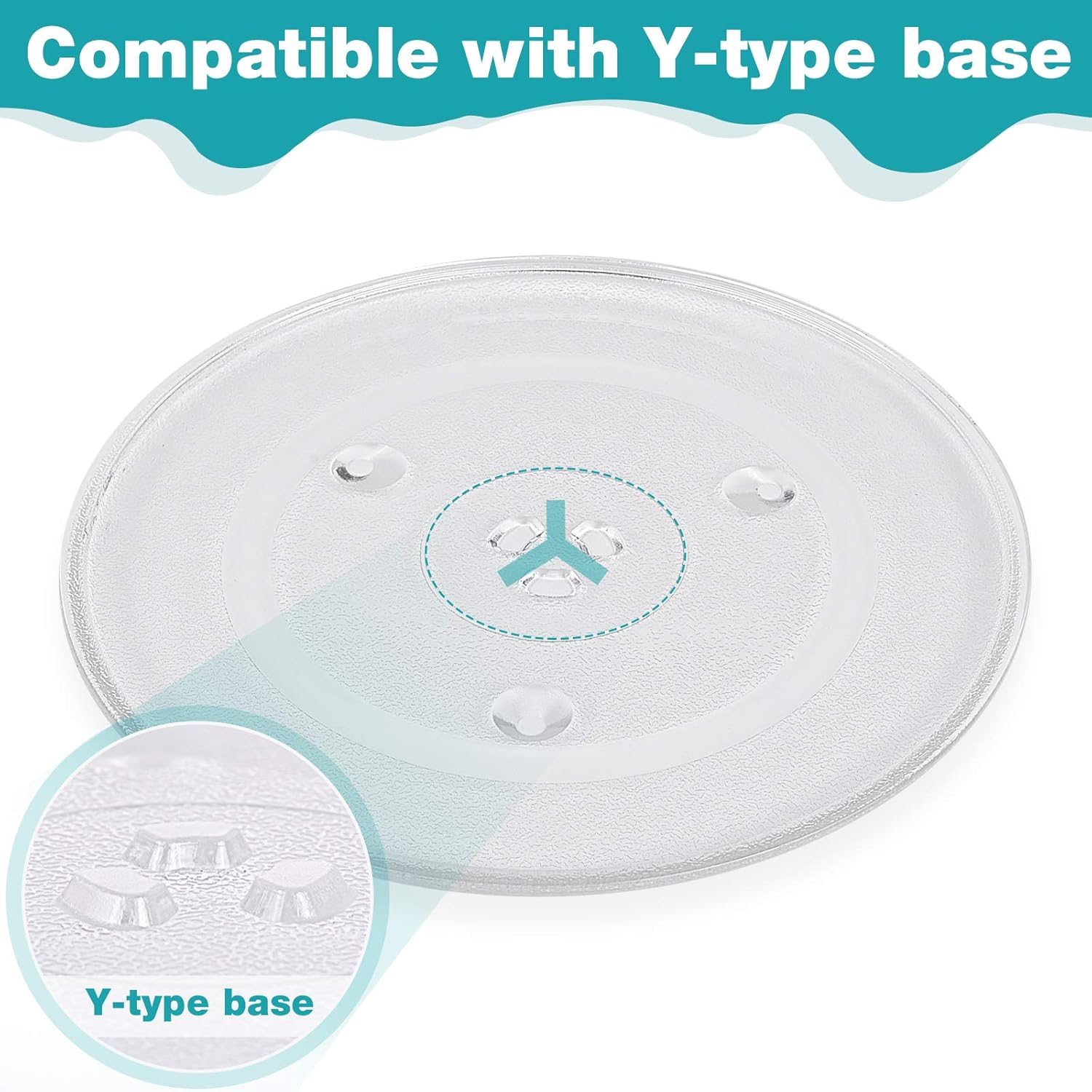 Gemroom 10.6" / 27cm Microwave Glass Plate/Microwave Glass Turntable Plate Replacement, Microwave Glass Turntable Tray Replacement: Home Improvement