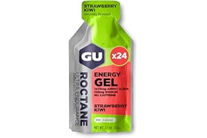 GU ENERGY Roctane Ultra Endurance Energy Gel, Strawberry Kiwi, 24-Count